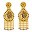 22K Yellow Gold & Enamel Peacock Long Necklace Set (104.4gm)