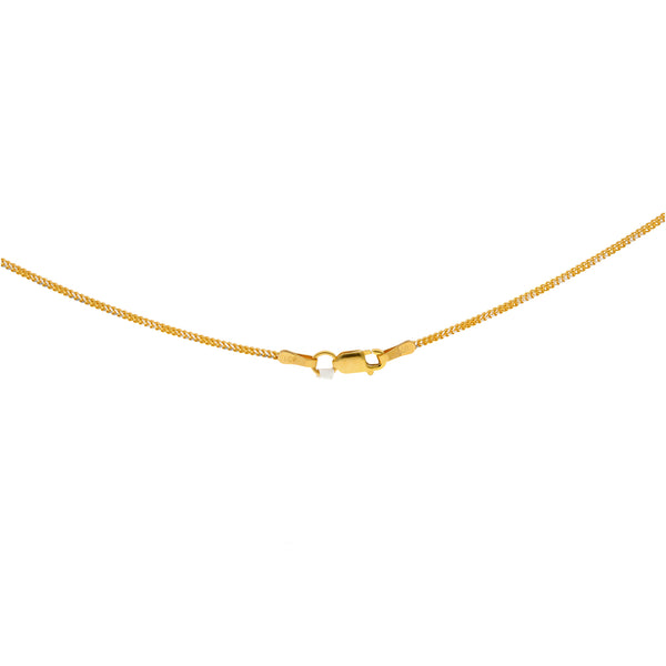 22K Yellow Gold, Ruby, & Pearl Abstract Pendant Set (37.6gm) | 
This unique 22k gold pendant set for women has a colorful assortment of rubies and rich pearls a...