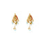 22K Yellow Gold & Pearl Pendant Set (21gm)