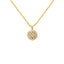 22L Yellow & White Gold Ball Pendant Set (17.4gm)