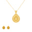 22K Yellow Gold Filigree Pendant Set (17.7gm)