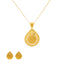 22K Yellow Gold Filigree Pendant Set (17.7gm)