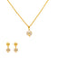 22K Yellow & White Gold Ball Pendant Set (9.2gm)
