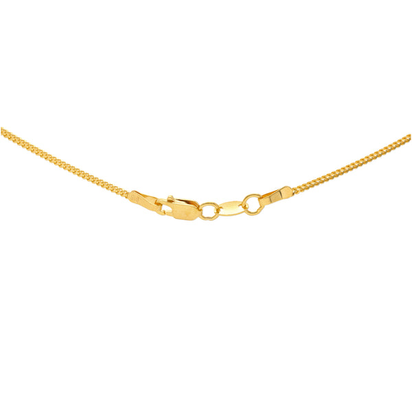 Gaurika Pendant Set in 22K Yellow Gold (29.6gm) | 
This classy and sophisticated 22k yellow gold pendant and earring set has a stunning design comp...