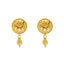 22K Yellow Gold Round Pendant Set (21.9gm)