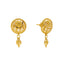 22K Yellow Gold Round Pendant Set (21.9gm)