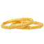 22K Yellow Gold Filigree Bangle Set of 6 (116.4gm)