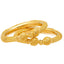 22K Yellow Gold Pipe Bangle Set of 2 (86.3gm)