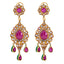 18K Yellow Gold Diamond & Ruby Polki Jewelry Set (273.6gm)
