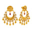 22K Yellow Gold Long Necklace Set w. Chandbali Earrings (80.3 grams)