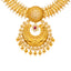 22K Yellow Gold & CZ Stone Jewelry Set w. Chandbali Earrings (69.2 grams)