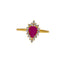 Ruby Center 22K Yellow Gold Ring (2.6gm)