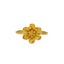 22K Yellow Gold Flower Ring (2.8gm)