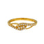 22K Yellow Gold & CZ Stone Ring (Size 7.5)