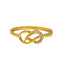 22K Yellow Gold & CZ Stone Infinity Ring (Size 7)