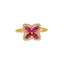 22K Yellow Gold & Ruby Cocktail Ring (2.9gm)