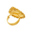 22K Yellow Gold Kundan & Ruby Cocktail Ring (7gm)