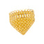 22K Yellow Gold Filigree Shield Ring (4.3gm)