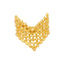 22K Yellow Gold Beaded "V" Ring (4gm)