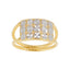 22K Two Tone Gold Ring W/ Diamond Cutting & Double Band - Virani Jewelers