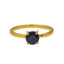 22K Yellow Gold, 2ct Sapphire Cocktail Ring (Size 7)