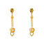 Beaded Heart Jewelry Set in 22k Yellow Gold