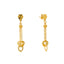 Beaded Heart Jewelry Set in 22k Yellow Gold