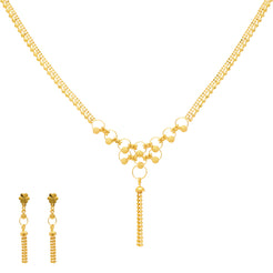 22K Yellow Gold Haaya Beaded Jewelry Set