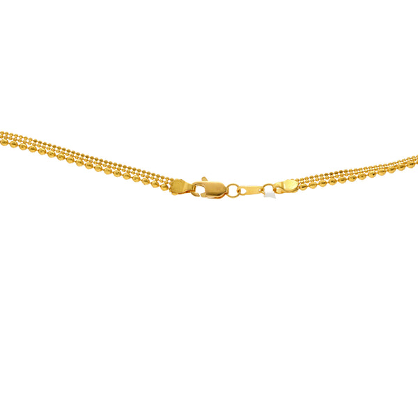 22K Yellow Gold Riya Jewelry Set | 
This minimalist 22k gold jewelry set has unique design and appeal. The 22k gold necklace and ear...