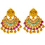 22K Yellow Gold, Emerald, & Ruby Goddess Laxmi Jewelry Set (82.3 grams)