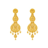 22K Yellow Gold Beaded Jewelry Set (100.5gm) | 
Add a gleaming layer of 22 karat yellow gold to your outfits with this gold jewelry set for wome...