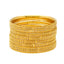22K Gold Filigree Bangle Set of 6 (89.5gm)