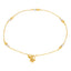 22K Multi-Tone Gold Thin Beaded Anklets (5 grams)
