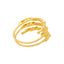 22K Yellow Gold Spiral Ring (4gm)