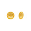22K Yellow Gold Basket Weave Studs