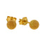 22K Yellow Gold Textured Stud Earrings (2.4gm)