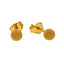 22K Yellow Gold Textured Stud Earrings (1.6gm)