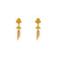 22K Yellow Gold Drop/Dangle Stud Earrings (4gm)