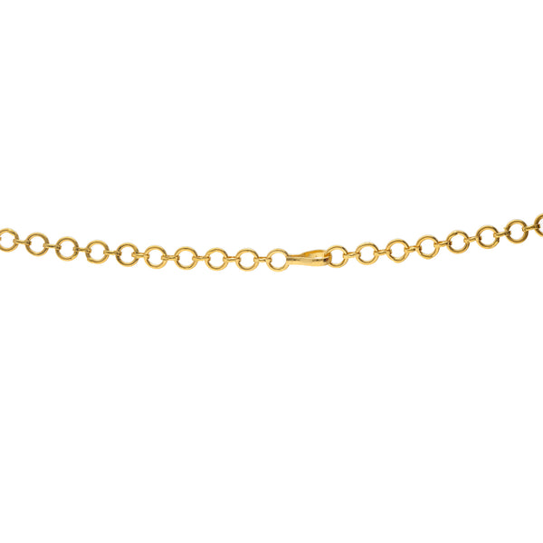 22K Yellow Gold & Gemstone Kanti Temple Necklace (44.1gm) | 
Our 22K Yellow Gold and Gemstone Kanti Temple Necklace has a unique design accentuated by gorgeo...