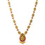 22K Antique Gold Goddess Laxmi Necklace w. Rubies & Pearls (46.8 grams)