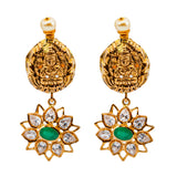 22K Yellow Gold, Gems & Pearls Laxmi Jewelry Set (79.6 grams) | 
Add a sophisticated layer of 22k gold and rich gemstones to your cultural or formal attire with ...