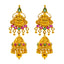 22K Yellow Gold & Gems Goddess Laxmi Necklace (88.5 grams)