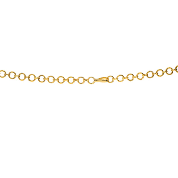 22K Gold & Gemstone Temple Necklace (44.9gm) | 
Pair this elegant 22k yellow gold and gemstone temple necklace with your favorite evening or for...