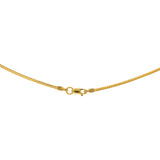22K Yellow Gold V-Shaped Necklace Set (89.9gm) | What better way to accentuate your bridal, formal, or traditional attire than with this gorgeous ...