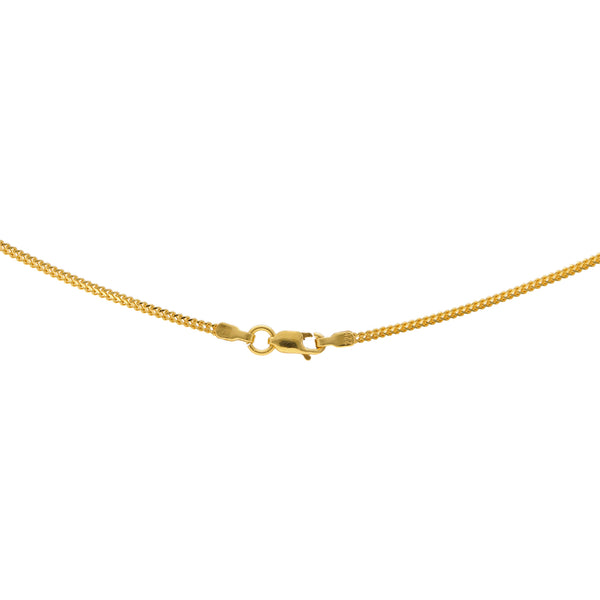 14k Yellow Gold Carded Cable Rope Chain Necklace - .9 Grams - 24 Inch -  0.7mm - Spring Ring - Walmart.com