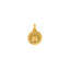 Medallion "A" Initial Pendant in 22K Yellow Gold (1.1gm)