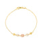 Multi-Tone 22K Gold Beaded Bracelet (5.8gm)