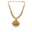 Temple 34.92CT Uncut Diamond Laxmi Necklace and Earrings Set W/ Centered Emerald Gem