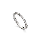 An image showing the design of a 14K white gold wedding ring from Virani Jewelers. | On your wedding day, every piece of jewelry must be perfect, and nothing says perfection quite li...