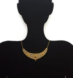 22K Yellow Gold Uncut Diamond Choker Necklace W/ 25.59ct SI Uncut Diamonds & Precious Rubies - Virani Jewelers | Behold the beauty of the raw elements in this 22K yellow gold diamond choker necklace from Virani...